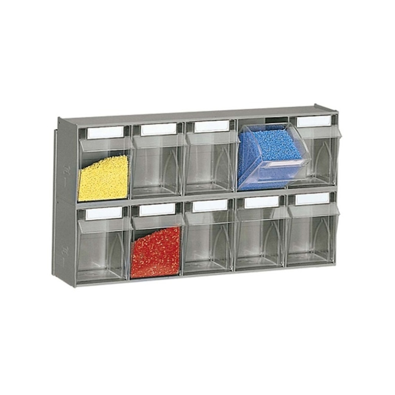 Wall Shelving With base For Practibox with Practibox (2x5)