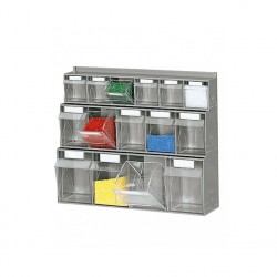 Wall Shelving For Practibox with Practibox (1x4, 1x5, 1x6)