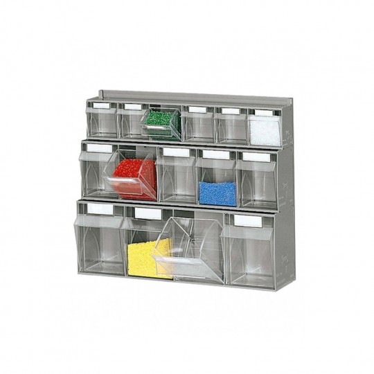 Wall Shelving For Practibox with Practibox (1x4, 1x5, 1x6)