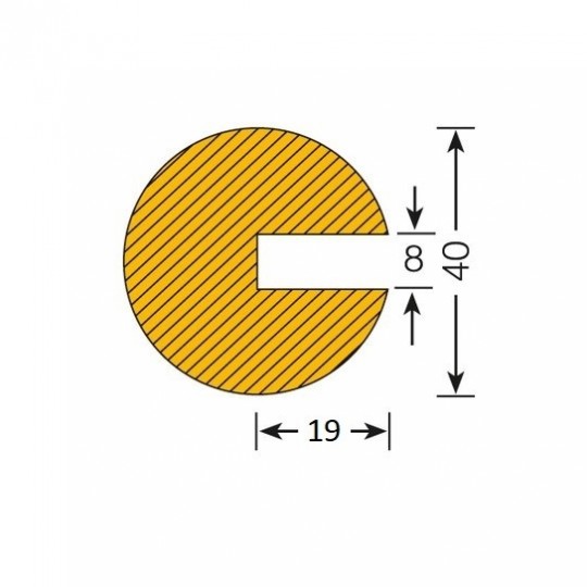Edge protection circle, self-adhesive (B)