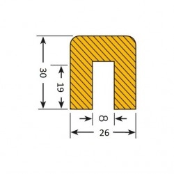 Edge protection rectangle, self-adhesive (G)