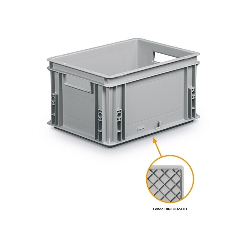 Containers series Athena, 20L, 400x300x220 mm (8 pcs), reinforced bottom