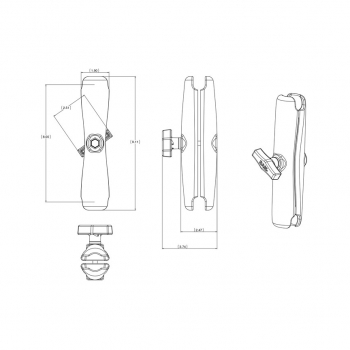 RAM® Double Socket Arm C Size