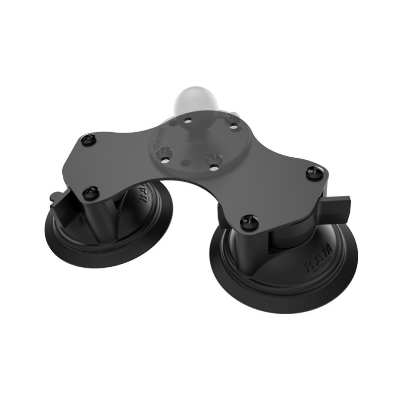 RAM® Twist-Lock™ Dual Suction Cup Base