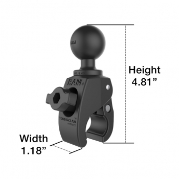 RAM® Tough-Claw™ Small Clamp Ball Base