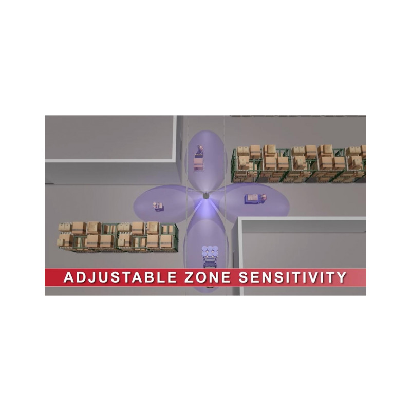 Forklift Warning System Safe-T-Signal with 4-Way Intersection