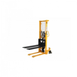 Hydraulic stacker truck with telescopic mast, lift 1600 mm