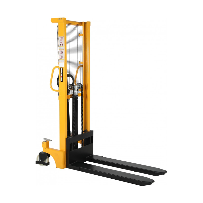 Hydraulic stacker truck with telescopic mast, lift 1600 mm