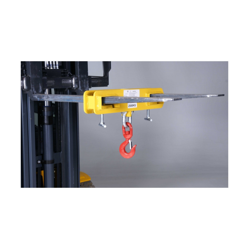 Hook attachment for forklift trucks, capacity 2,5 Tons