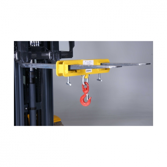 Hook attachment for forklift trucks, capacity 2,5 Tons