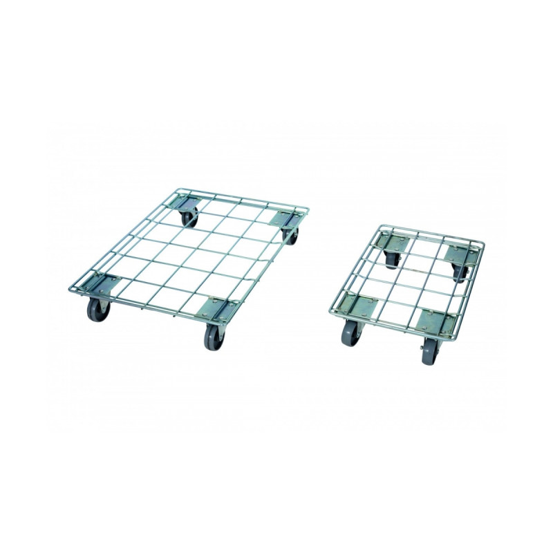 Tray trolley, 600x400 mm, galvanised