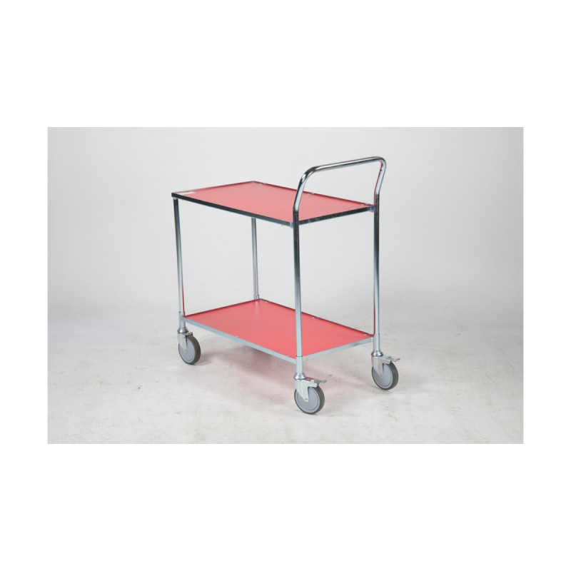 Platform trolley 425x765 mm, red