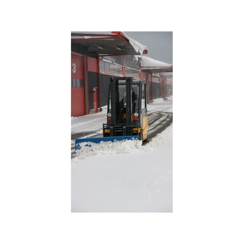 Snow plough with rubber, width 2000 mm