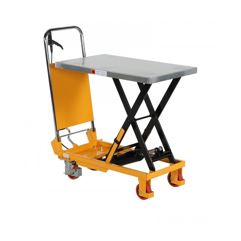 Lifting table with foot pump, capacity 150 kg