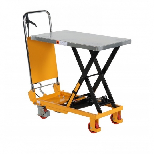 Lifting table with foot pump, capacity 150 kg