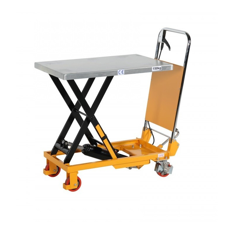 Lifting table with foot pump, capacity 150 kg