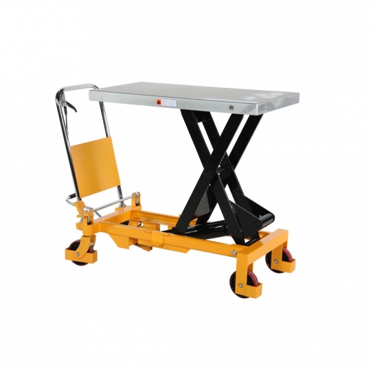 Lifting table with foot pump, capacity 750 kg