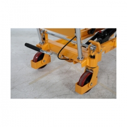 Lifting table with foot pump, capacity 750 kg