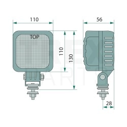 GRANIT LED darbinė lempa