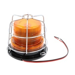 Flashing light with protective cage 10-110V