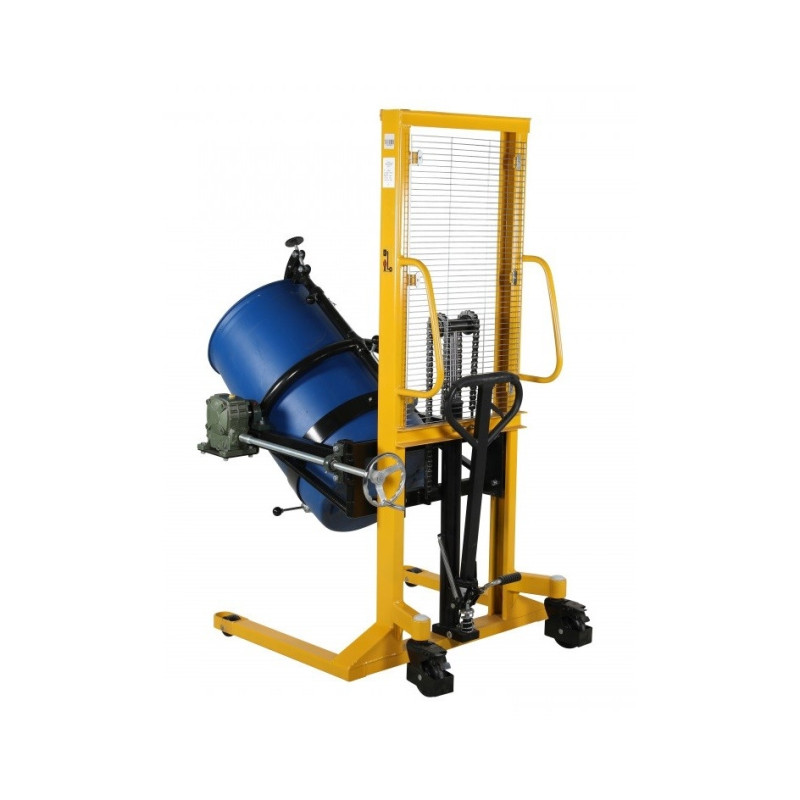 Drum stacker with tilt function