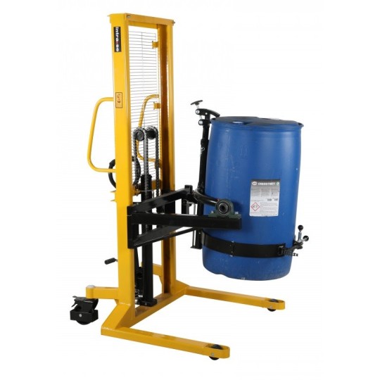 Drum stacker with tilt function