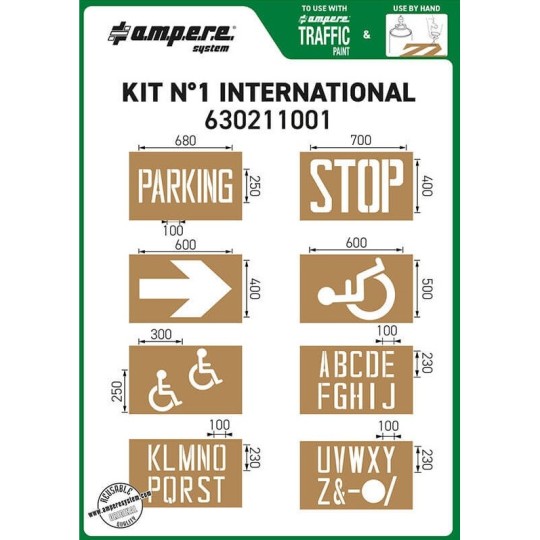 Stencils Kit. No. 1 International