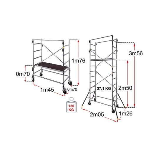Scaffold QUAD' UP EVOLUTION