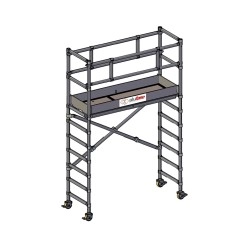 Pastolių bokštas ALUSPEED, viengubo pločio, plotis 0.74x2.0 m