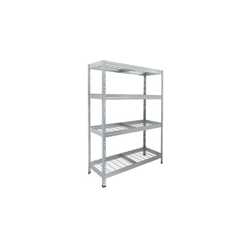 Outdoor wide-span shelf with lattice shelves