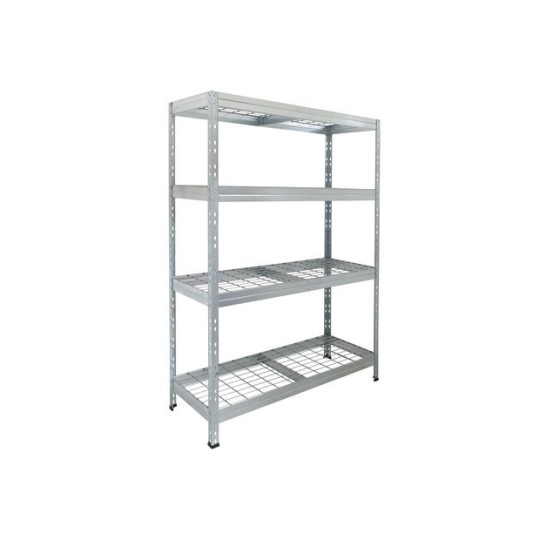 Outdoor wide-span shelf with lattice shelves