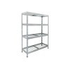Outdoor wide-span shelf with lattice shelves, 1800x1500x600 mm