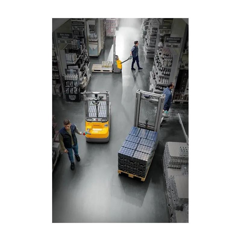 Jungheinrich EJC 010i ZT electric stacker truck – two-stage telescopic mast 3200 mm, lithium-ion