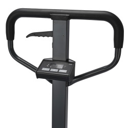 Ameise scale weighing pallet truck featuring display on tiller head