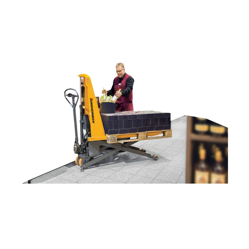 Jungheinrich AMX 10e scissor lift pallet truck, V/GV