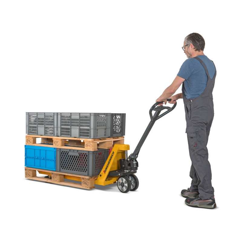 Jungheinrich AM 20 hand pallet truck, load capacity 2000 kg, fork length 1150 mm, nylon, tandem rollers