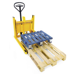 Jungheinrich AM V05 hand pallet truck, with wide track for display pallets
