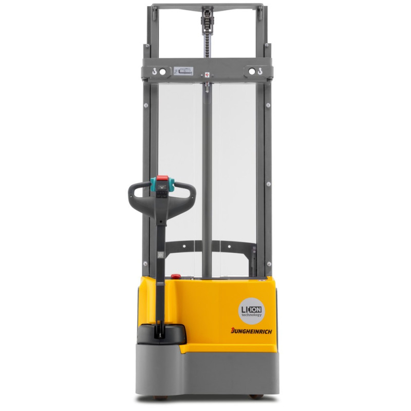 Jungheinrich EJC M10 ZT electric stacker truck – two-stage telescopic mast 2900 mm, lithium-ion