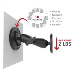 RAM Tough-Mag 88 mm skersmens magnetinis rutulinis pagrindas - B dydis