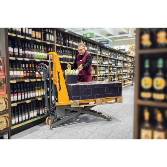 Jungheinrich AMX10 žirklinis palečių vežimėlis, C/GN