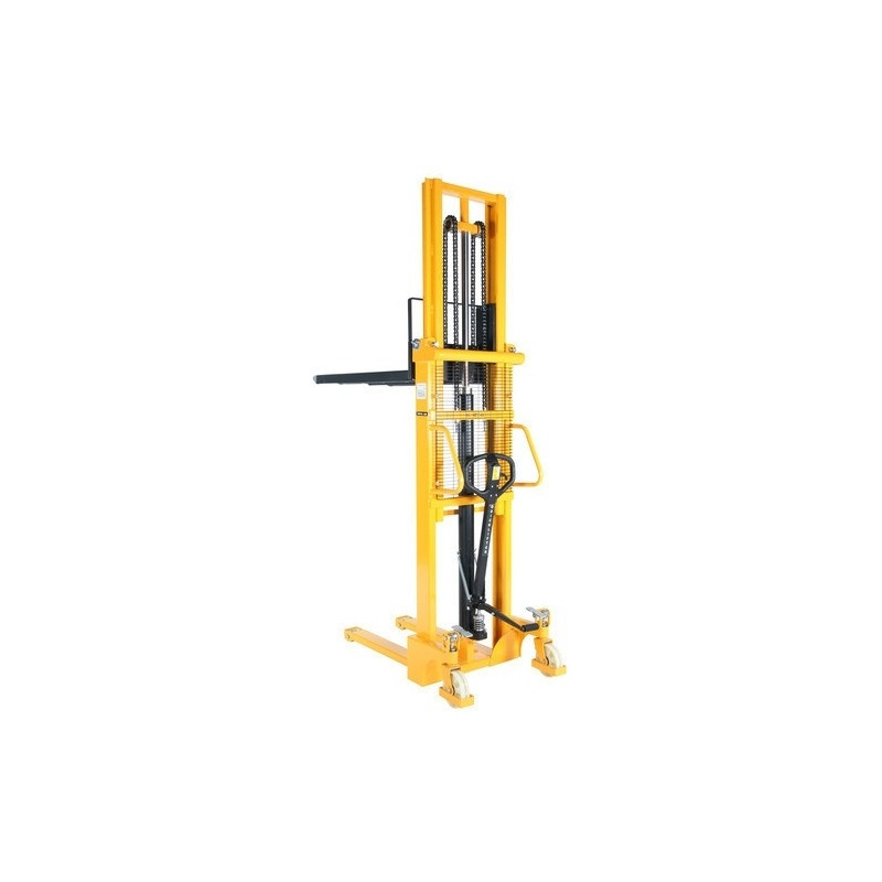 Hydraulic stacker truck with telescopic mast, lift 2500 mm