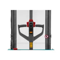 Ameise PSE 1.2 elektrinis padėklų krautuvas - dviejų pakopų teleskopinis stiebas 3600 mm, ličio jonų baterija