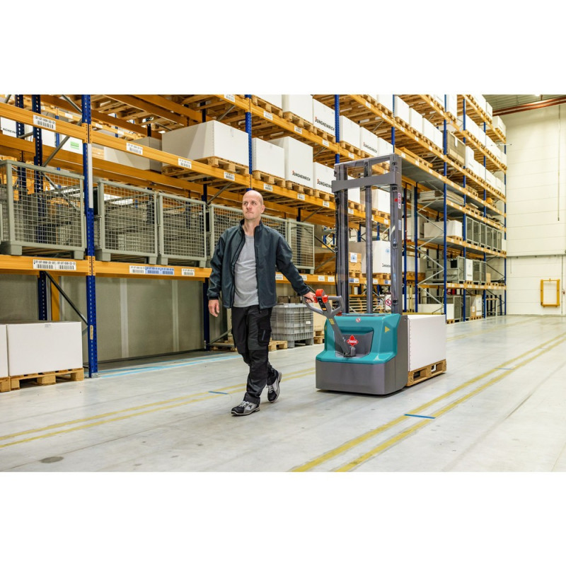 Ameise PSE 1.2 electric stacker truck – lithium-ion, two-stage telescopic mast 3200 mm