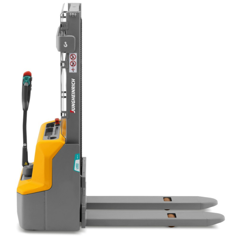 Jungheinrich AMC 12 electric stacker truck – two-stage telescopic mast 2900 mm, lithium-ion