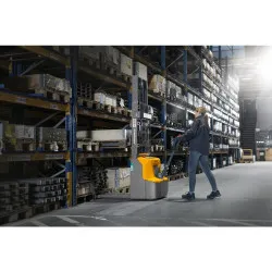 Jungheinrich AMC 12 electric stacker truck – two-stage telescopic mast 2900 mm, lithium-ion