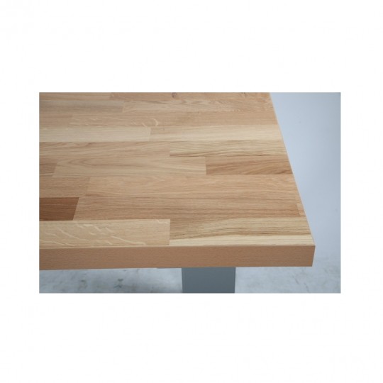 Darbastalis su 6 stalčių spintele, ąžuolo stalviršis