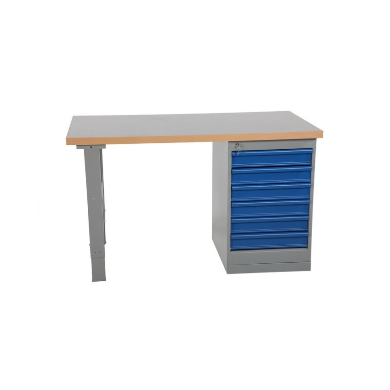 Storage workbench with 6 drawers, vinyl