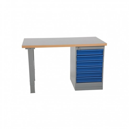Storage workbench with 6 drawers, vinyl