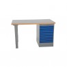 Storage workbench with 6 drawers, vinyl