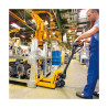Jungheinrich AM 22 hand pallet truck with quick lift, solid rubber / polyurethane, tandem rollers.